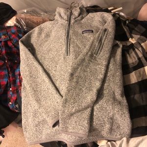 Patagonia women’s grey zip jacket